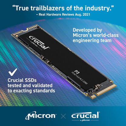 Crucial P3 NVMe PCIe 3.0 M.2 1TB Internal SSD