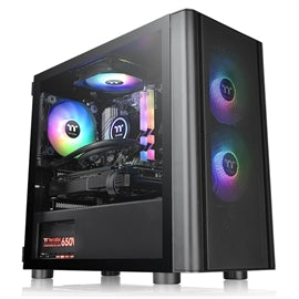 Thermaltake Case CA-1R1-00S1WN-02 V150 Tempered Glass ARGB Breeze Edition mATX