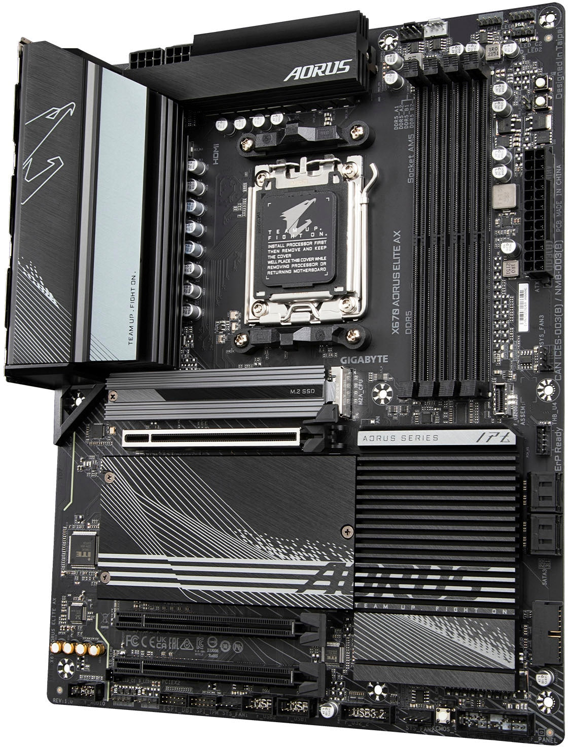 Gigabyte Motherboard X670 AORUS ELITE AX Socket AM5 X670 Maximum 128GB DDR5 ATX