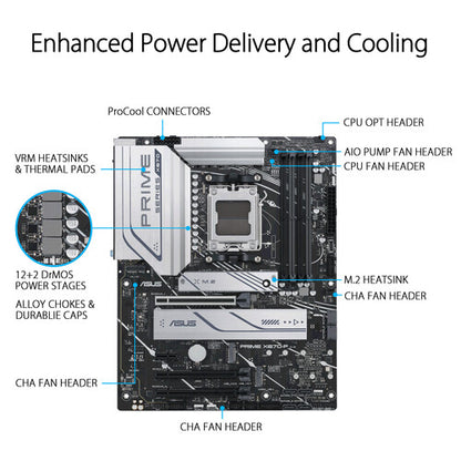 Asus Prime X670-P ATX Motherboard