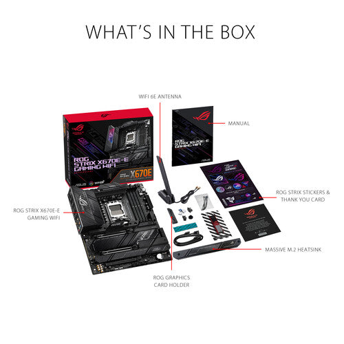 Asus Republic of Gamers STRIX X670E-E GAMING WIFI ATX Motherboard