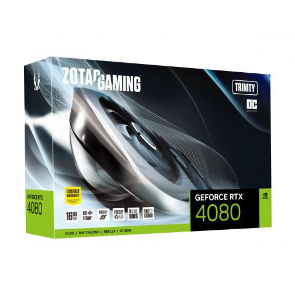 ZOTAC Gaming GeForce RTX 4080 16GB GDDR6X Trinity OC Graphics Card