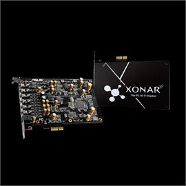 Asus Sound Card Xonar AE 192kHz-24-bit Hi-Res with 110dB SNR PCI Express Gaming Audio Card with Exclusive EMI Back Plate