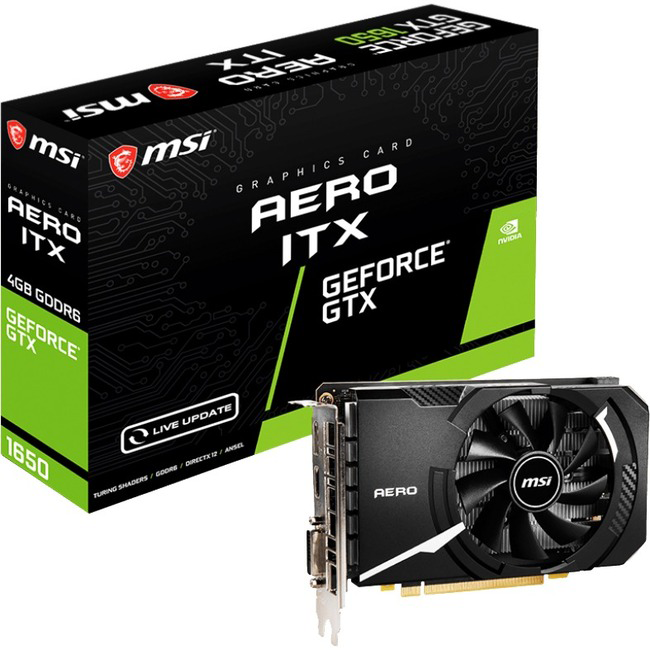 MSI GeForce GTX 1650 AERO ITX OC 4GB GDDR6 Graphics Card MSI